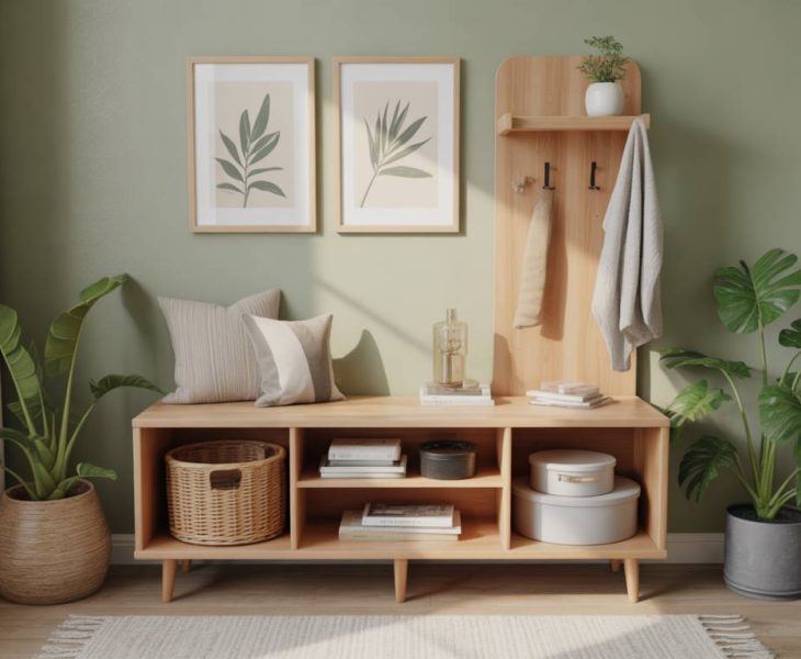 DIY : Fabriquer un banc d’entrée en bois avec rangement intégré pour allier pratique et esthétique