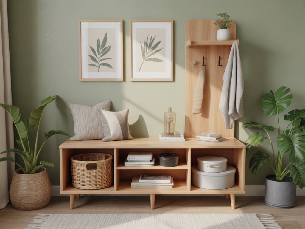 DIY : Fabriquer un banc d’entrée en bois avec rangement intégré pour allier pratique et esthétique
