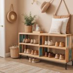 DIY : Fabriquer un meuble à chaussures mural en bois recyclé pour une entrée organisée et stylée