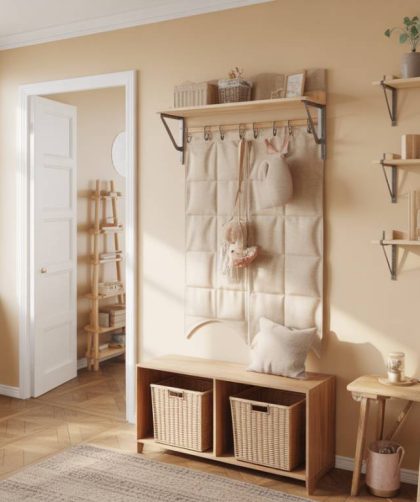 DIY : Réaliser un organiseur mural en tissu pour une entrée bien ordonnée
