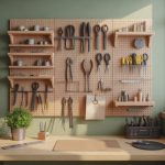 DIY : Fabriquer un panneau perforé en bois pour organiser ses outils avec style