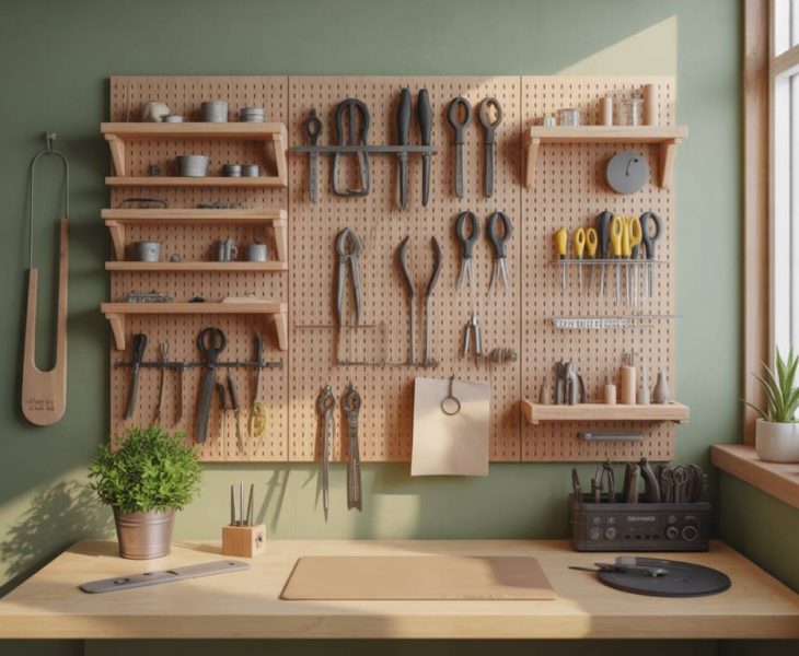 DIY : Fabriquer un panneau perforé en bois pour organiser ses outils avec style