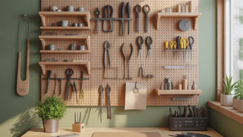 DIY : Fabriquer un panneau perforé en bois pour organiser ses outils avec style