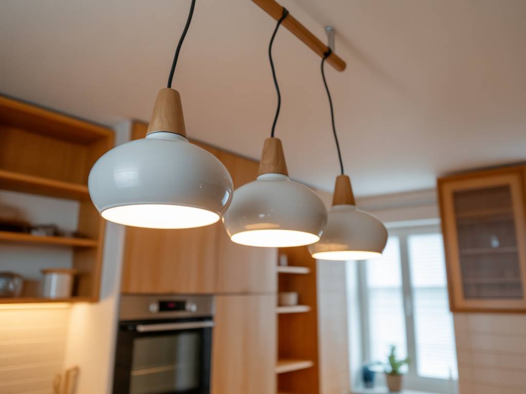 Suspension cuisine 3 lampes : l’option idéale pour un éclairage fonctionnel et moderne