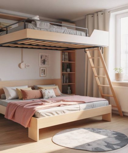 Comment fabriquer lit escamotable plafond soi-même pour gagner de la place dans un petit appartement