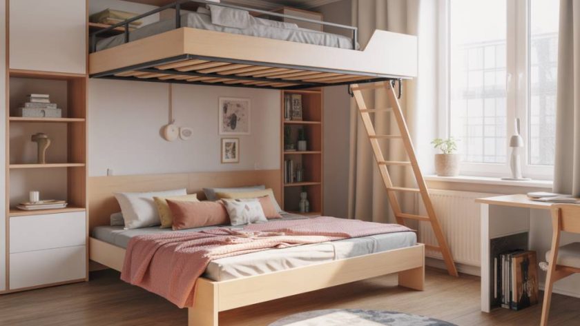 Comment fabriquer lit escamotable plafond soi-même pour gagner de la place dans un petit appartement