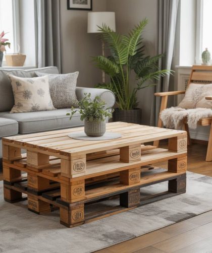 Table de salon en palettes : idées déco et tutoriel pour fabriquer une table basse unique