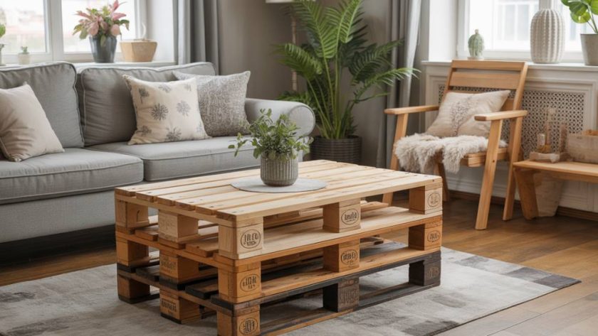 Table de salon en palettes : idées déco et tutoriel pour fabriquer une table basse unique