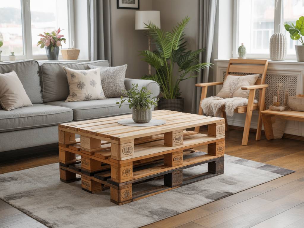 Table de salon en palettes : idées déco et tutoriel pour fabriquer une table basse unique