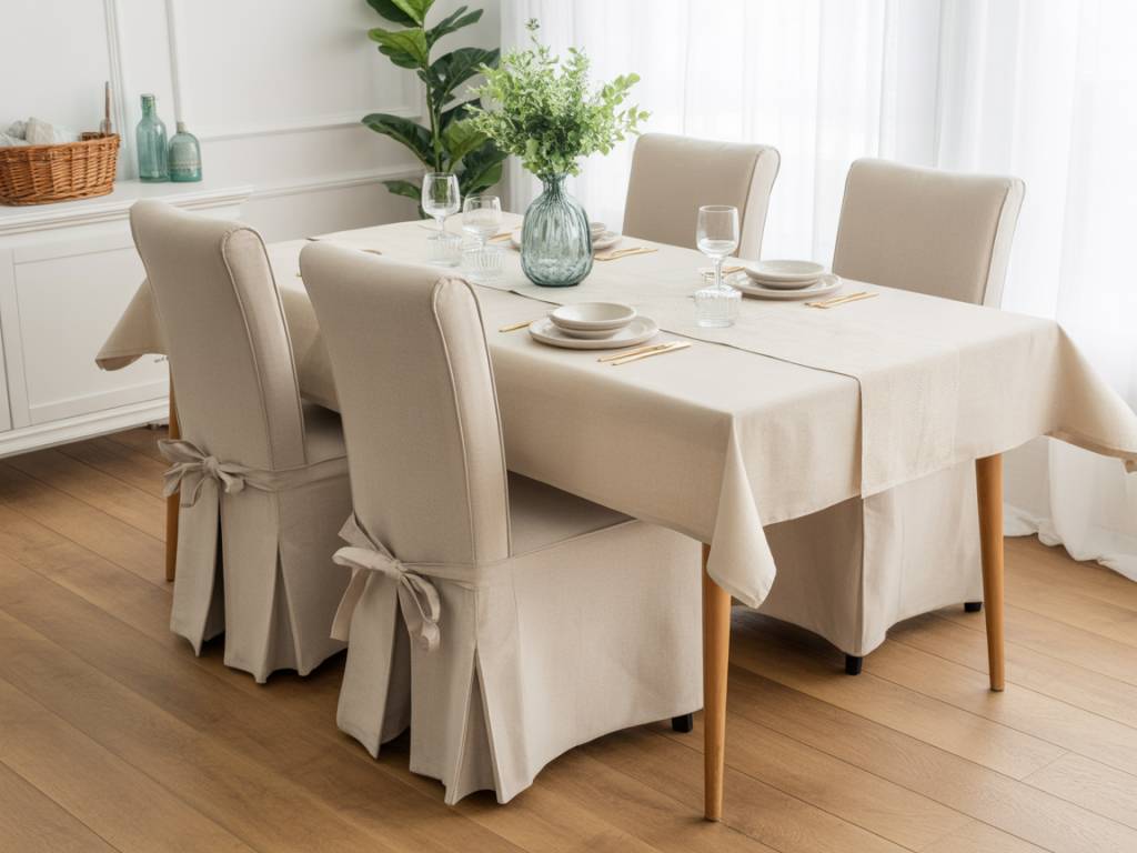 DIY : Coudre des housses de chaises sur mesure pour relooker votre salle à manger à petit prix