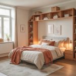 DIY : Fabriquer une tête de lit capitonnée en lin avec rangements intégrés pour une chambre cosy et fonctionnelle