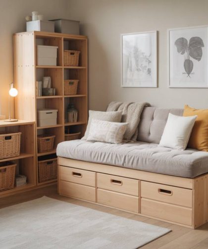 DIY : Fabriquer une banquette coffre avec rangements à partir de caisses en bois recyclées