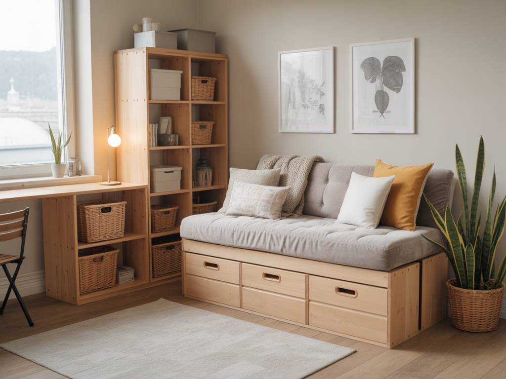 DIY : Fabriquer une banquette coffre avec rangements à partir de caisses en bois recyclées