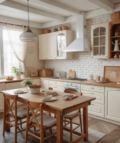 Home staging : repeindre une cuisine en bois rustique sans se tromper