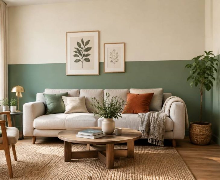 Mur bicolore : comment choisir les bonnes couleurs et réussir sa décoration murale
