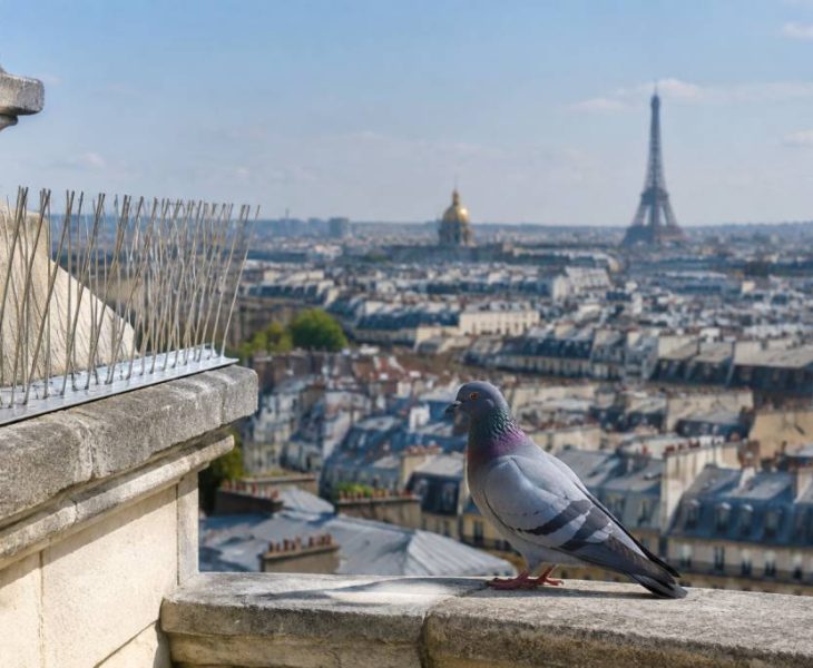 Dépigeonnisation à Paris : prévenir le retour des pigeons grâce à des dispositifs adaptés