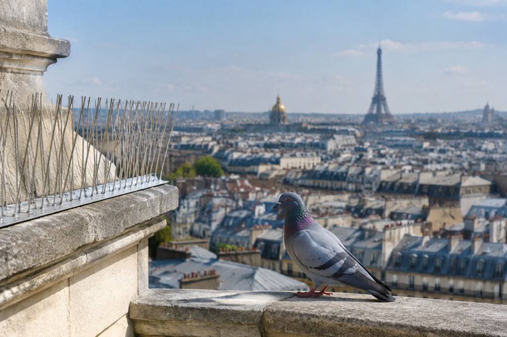 Dépigeonnisation à Paris : prévenir le retour des pigeons grâce à des dispositifs adaptés